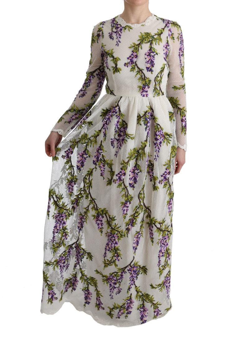 Dolce & Gabbana Elegant Maxi A-line Long Sleeve Dress - Arichezz.store