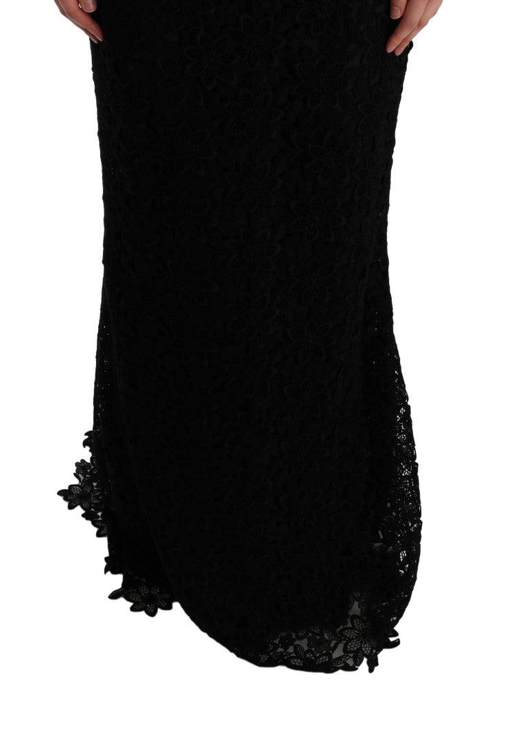 Dolce & Gabbana Elegant Black Sheath Dress with Silk Lining - Arichezz.store