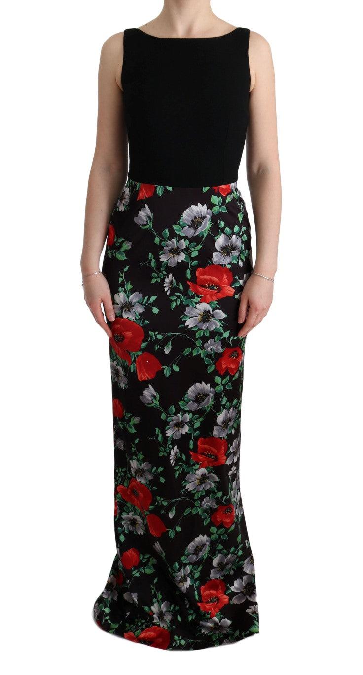 Dolce & Gabbana Elegant Floral Sheath Gown - Arichezz.store