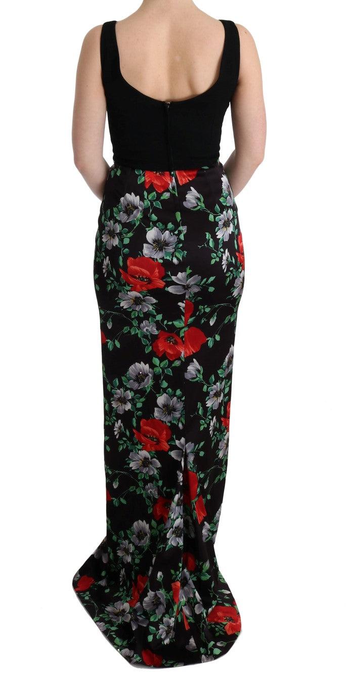 Dolce & Gabbana Elegant Floral Sheath Gown - Arichezz.store