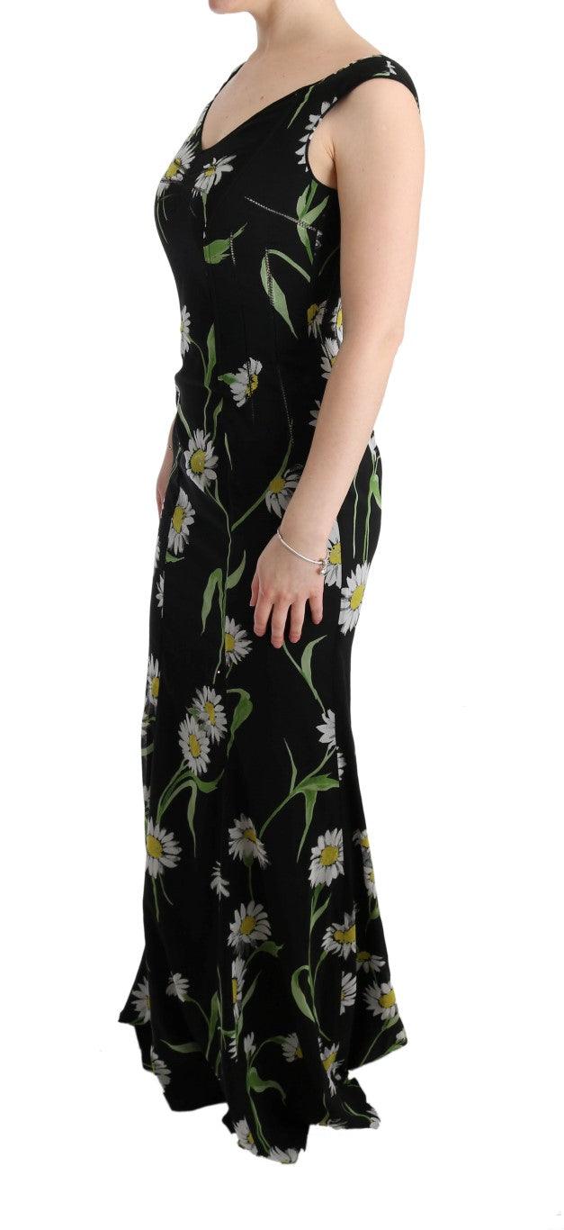 Dolce & Gabbana Sunflower Print Full Length Sheath Dress - Arichezz.store