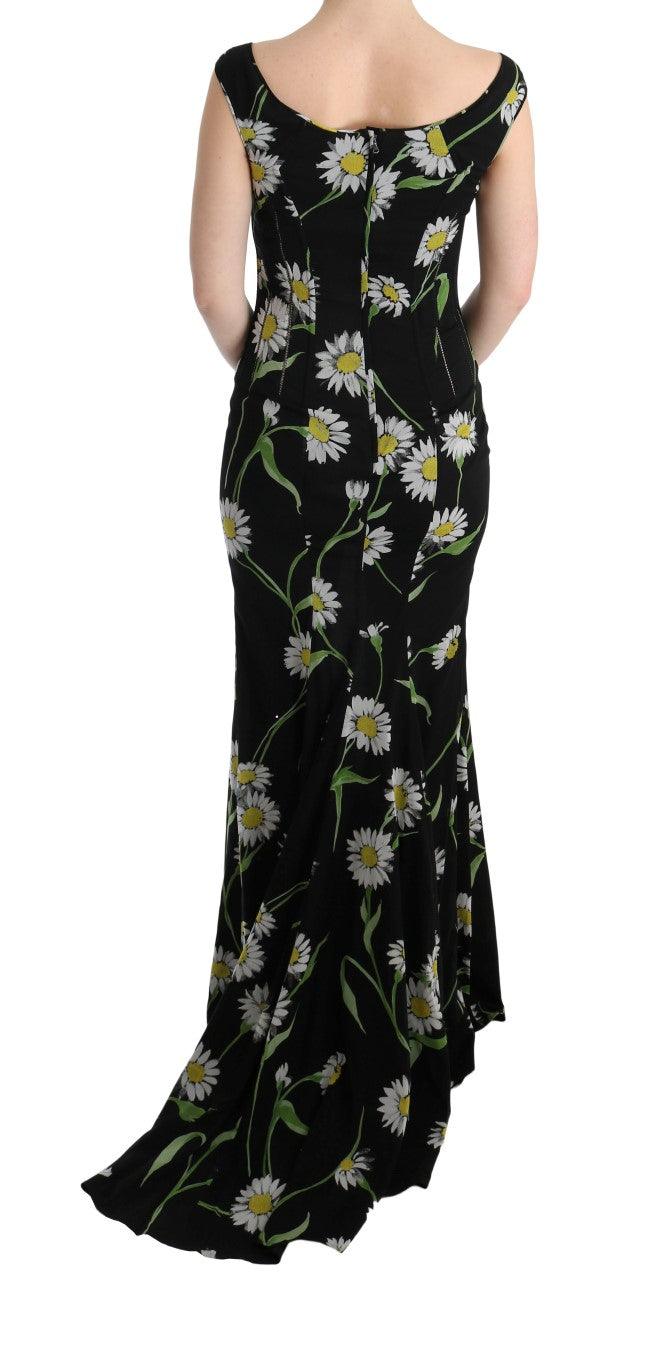 Dolce & Gabbana Sunflower Print Full Length Sheath Dress - Arichezz.store