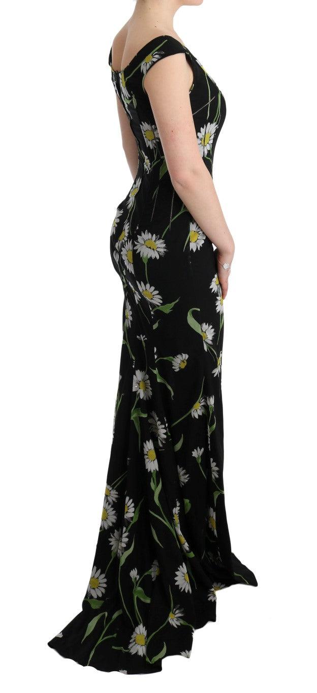 Dolce & Gabbana Sunflower Print Full Length Sheath Dress - Arichezz.store