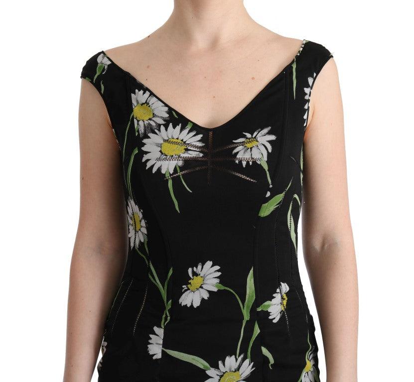 Dolce & Gabbana Sunflower Print Full Length Sheath Dress - Arichezz.store