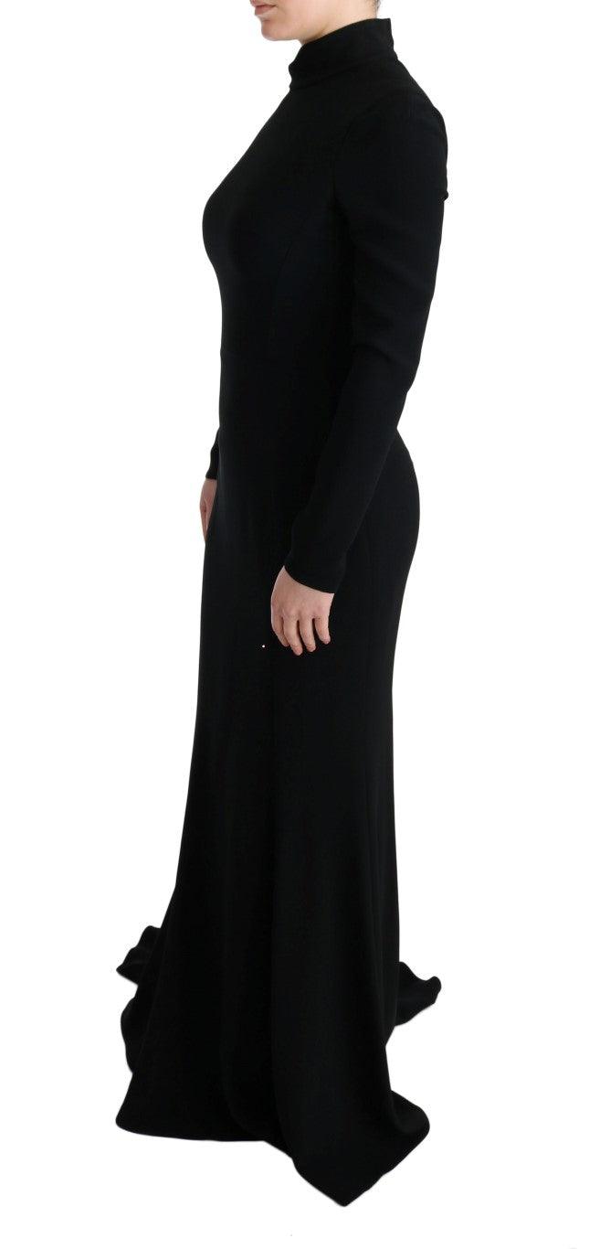 Dolce & Gabbana Elegant Full Length Sheath Gown in Black - Arichezz.store