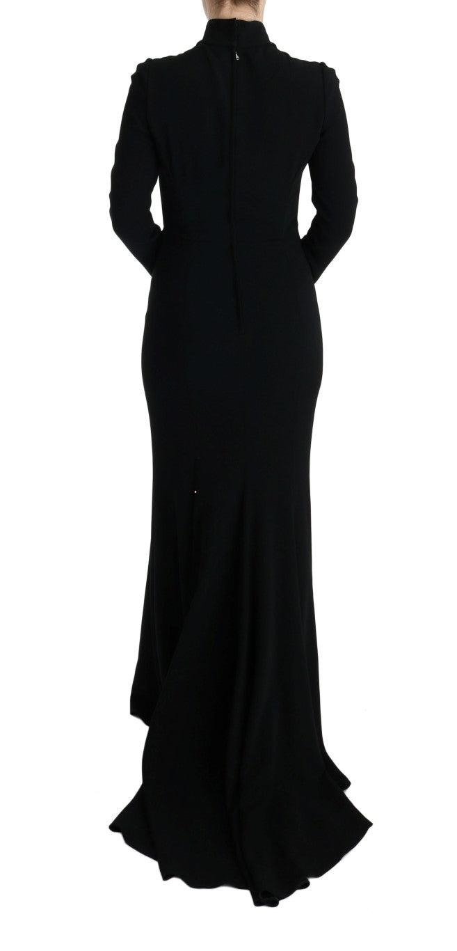 Dolce & Gabbana Elegant Full Length Sheath Gown in Black - Arichezz.store