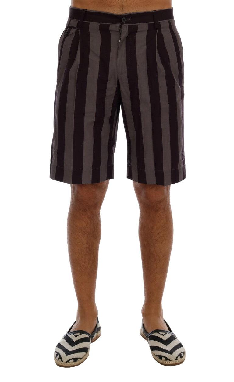 Dolce & Gabbana Casual Striped Cotton Shorts - Arichezz.store