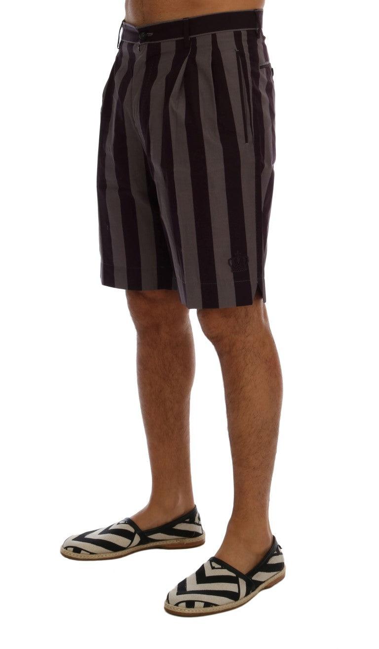 Dolce & Gabbana Casual Striped Cotton Shorts - Arichezz.store