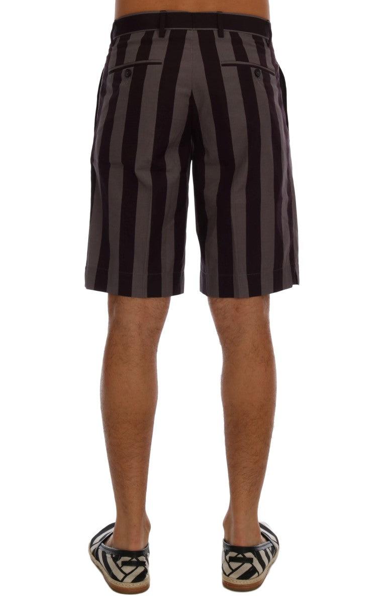 Dolce & Gabbana Casual Striped Cotton Shorts - Arichezz.store