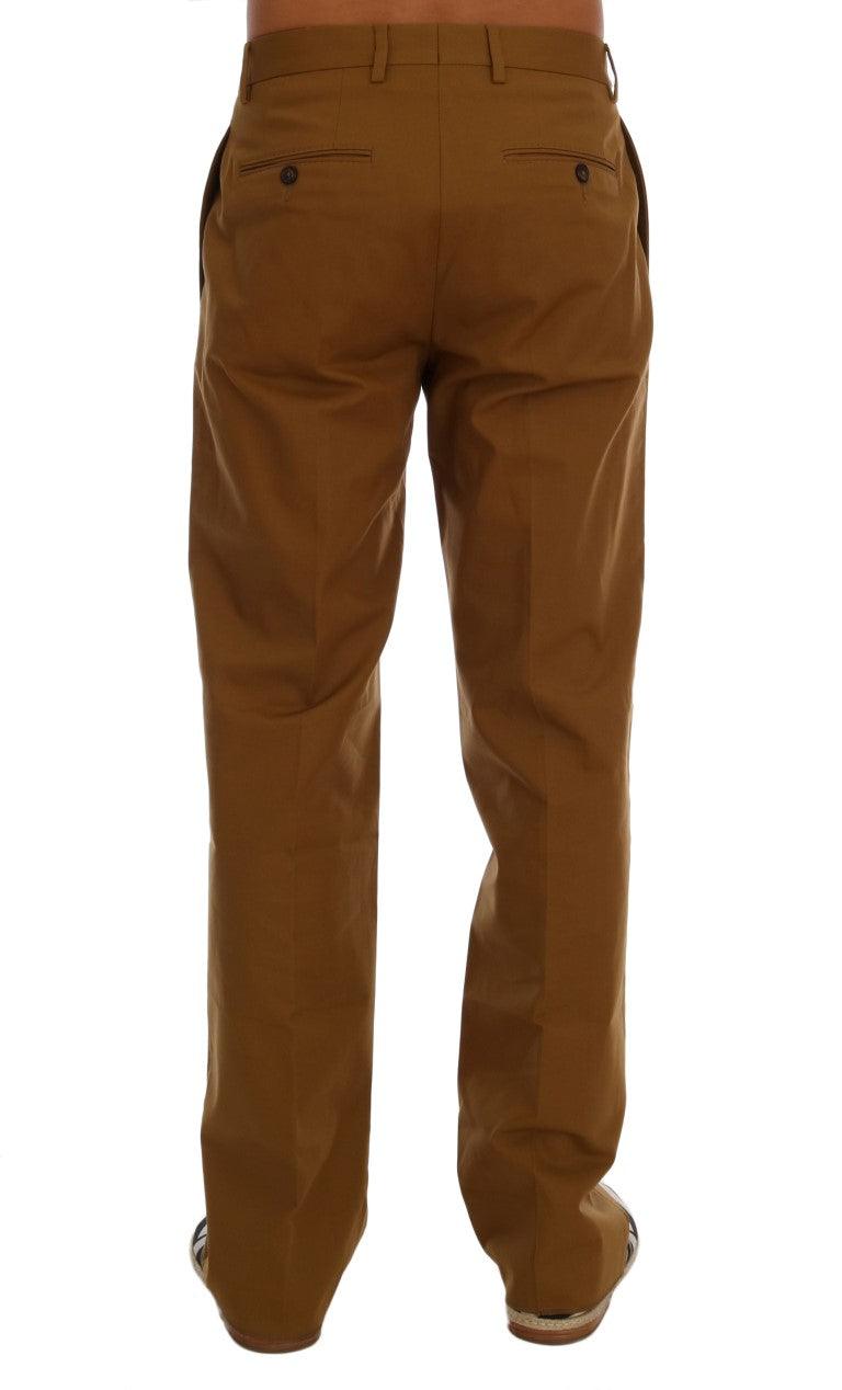 Dolce & Gabbana Elegant Brown Formal Trousers for Men - Arichezz.store