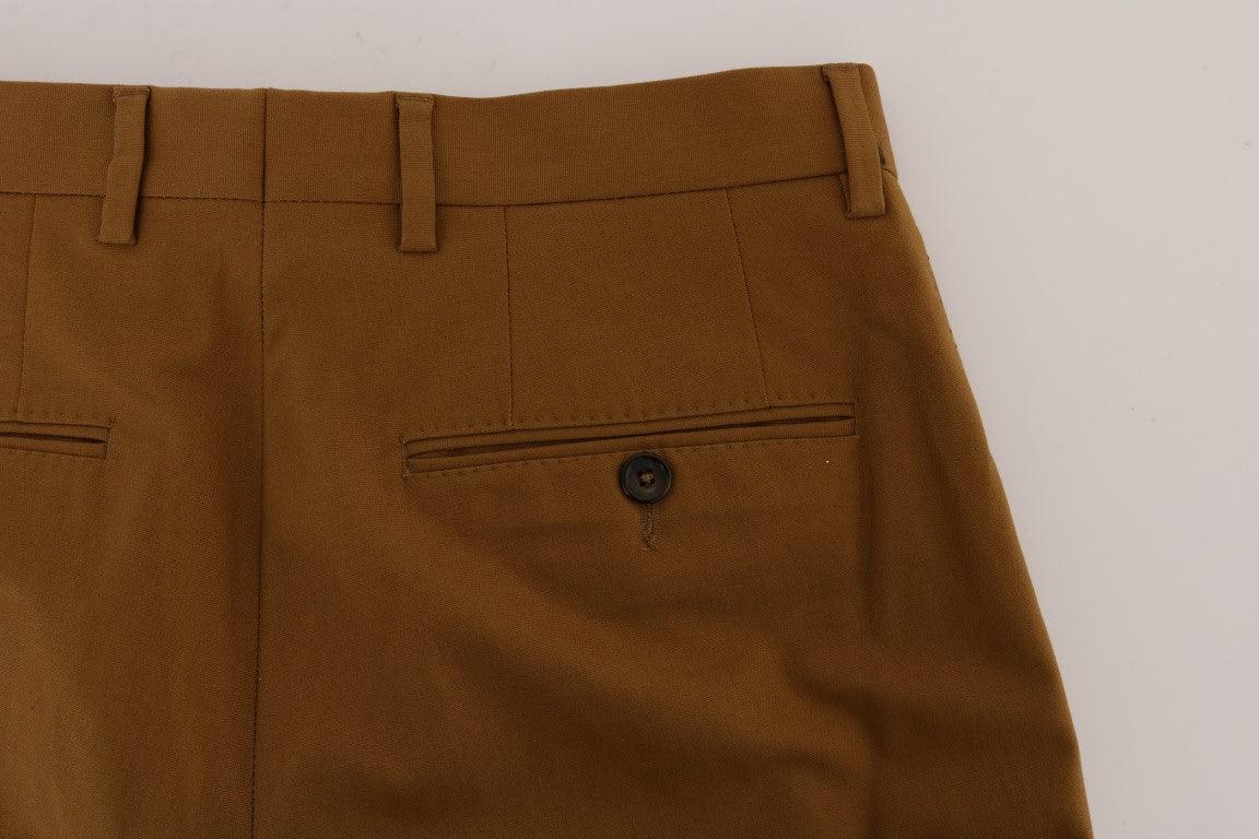 Dolce & Gabbana Elegant Brown Formal Trousers for Men - Arichezz.store