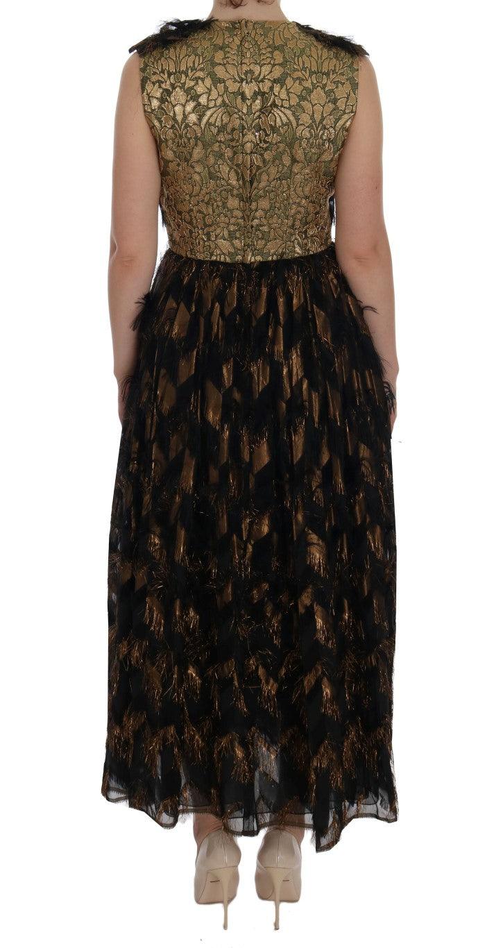 Dolce & Gabbana Elegant A-Line Full Length Sleeveless Dress - Arichezz.store