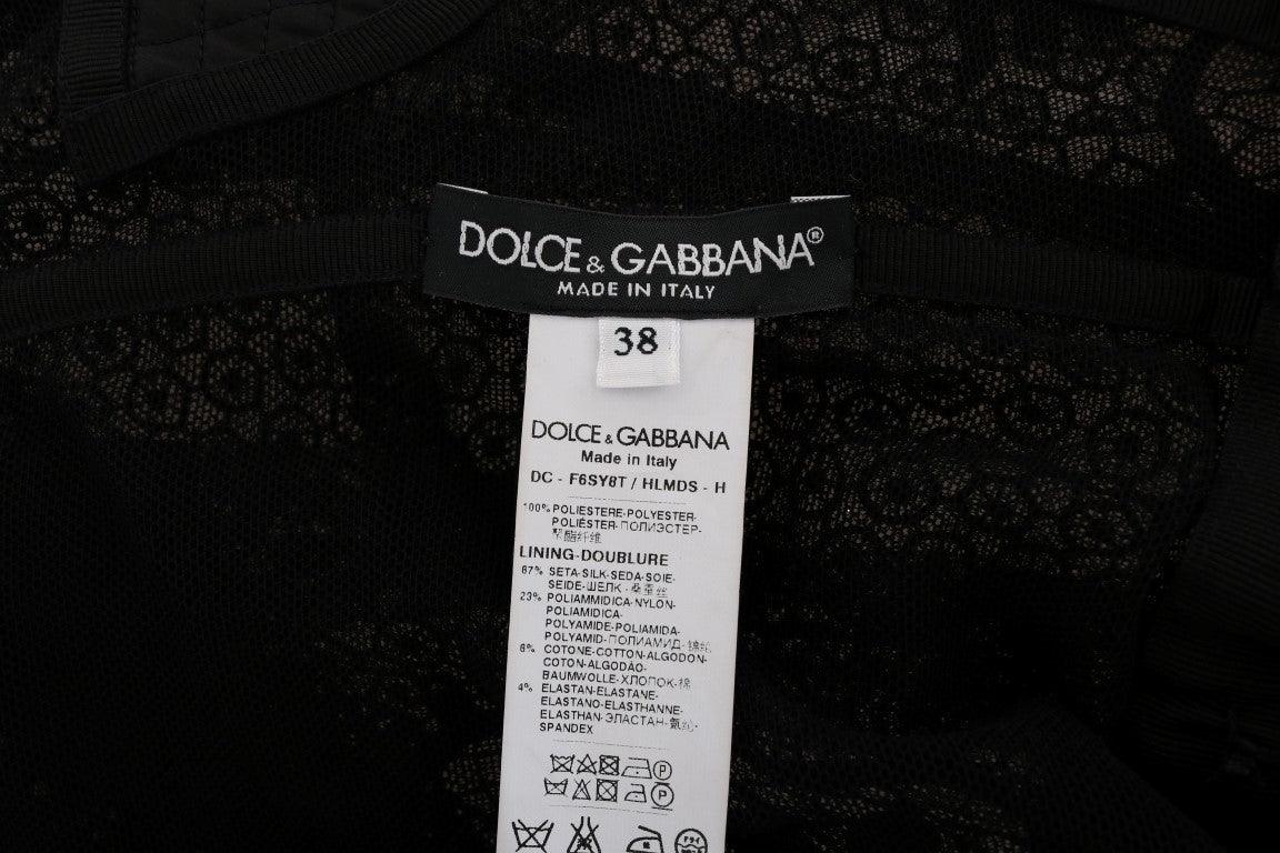 Dolce & Gabbana Elegant Full Length Black Sheath Maxi Dress - Arichezz.store