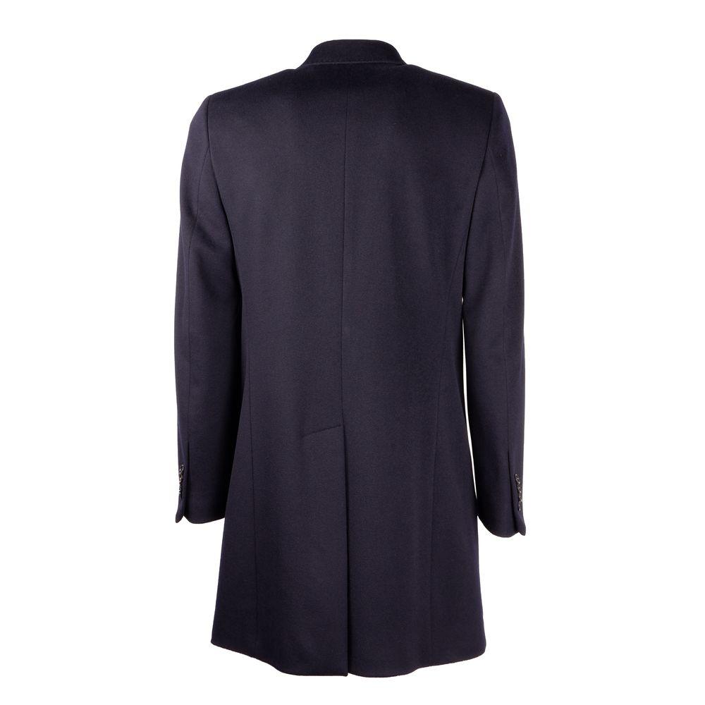 Made in Italy Blue Wool Men's Jacket - Arichezz.store