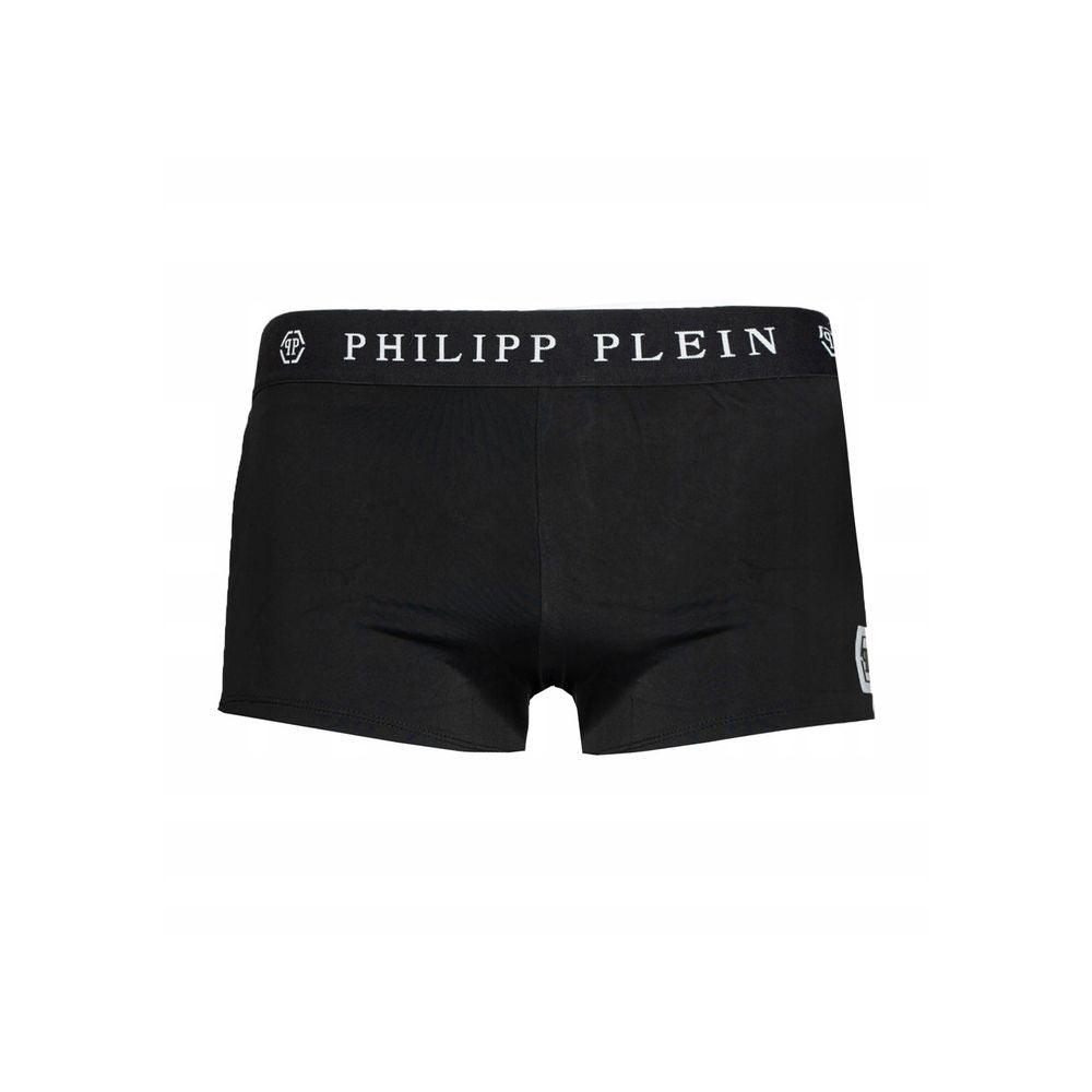 Philipp Plein Black Polyamide Men's Swimwear - Arichezz.store