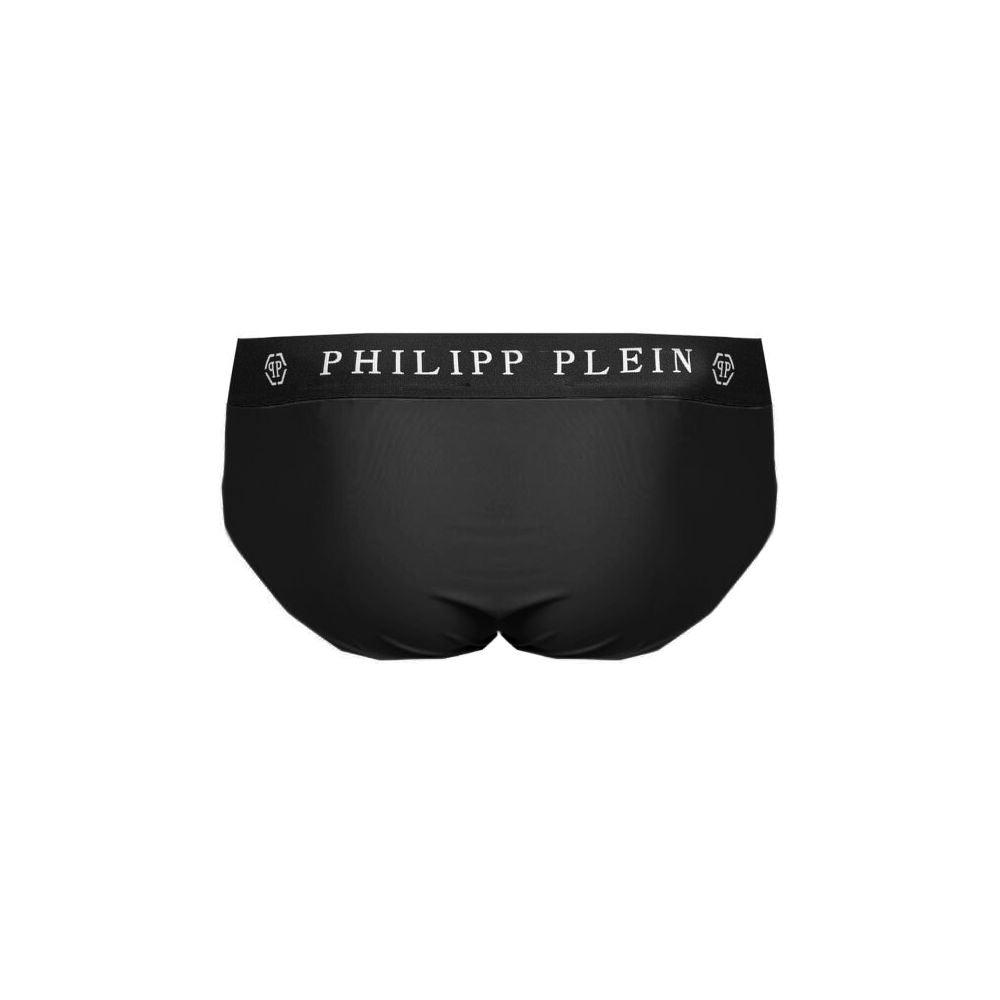 Philipp Plein Black Polyamide Men Swimwear - Arichezz.store