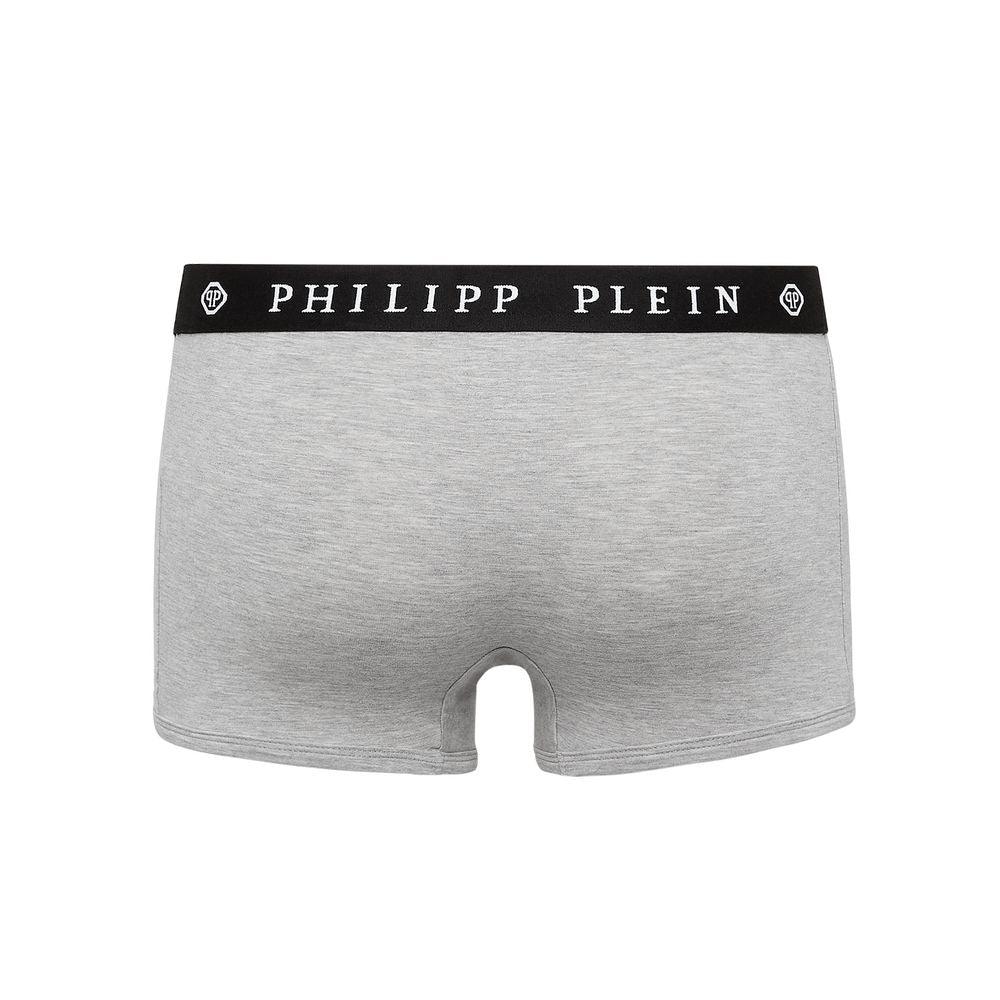 Philipp Plein Gray Cotton Men Boxer Pack - Arichezz.store