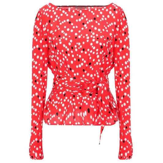 Patrizia Pepe Red Polyester Sweater - Arichezz.store