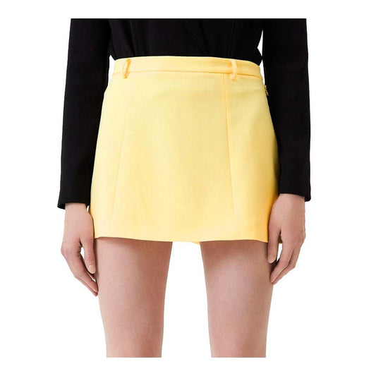 Patrizia Pepe Yellow Polyester Skirt - Arichezz.store