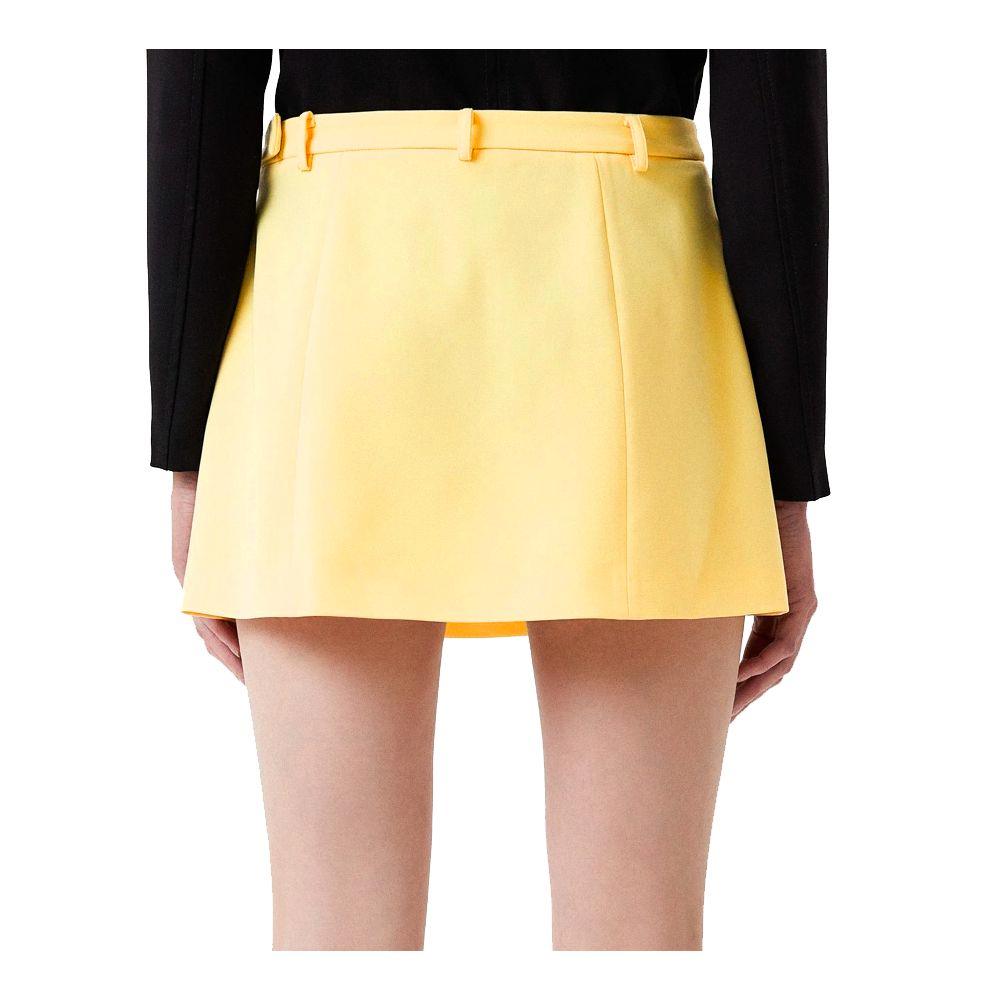 Patrizia Pepe Yellow Polyester Skirt - Arichezz.store