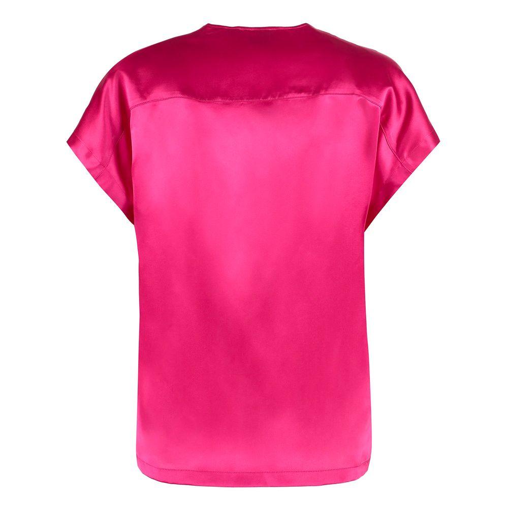 PINKO Elegant Fuchsia Silk Blend Blouse - Arichezz.store