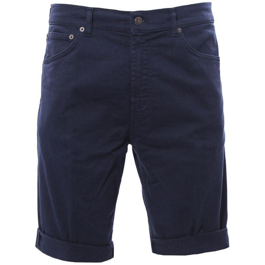 Dondup Chic Dark Blue Stretch Cotton Shorts - Arichezz.store