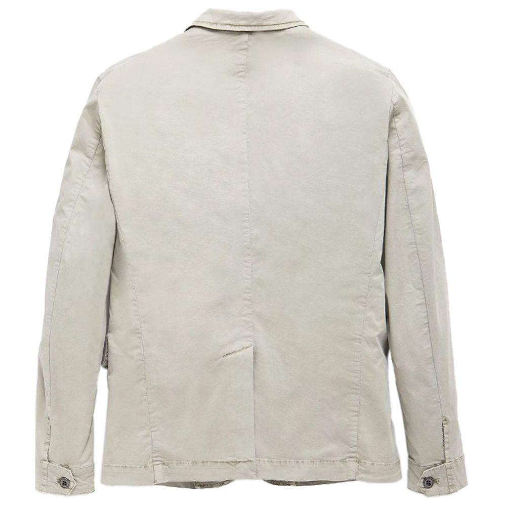 Refrigiwear Sleek Beige Four-Pocket Cotton Jacket - Arichezz.store