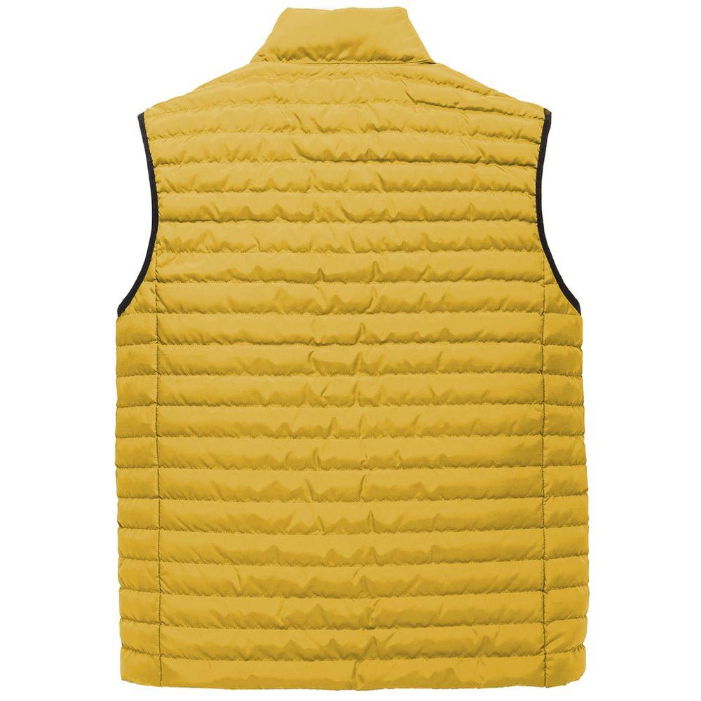 Refrigiwear Yellow Polyester Men Vest - Arichezz.store