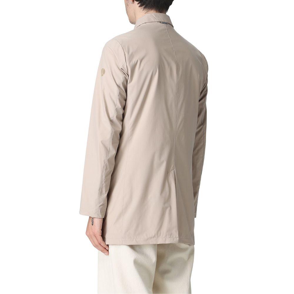 People Of Shibuya Beige Polyester Men Jacket - Arichezz.store