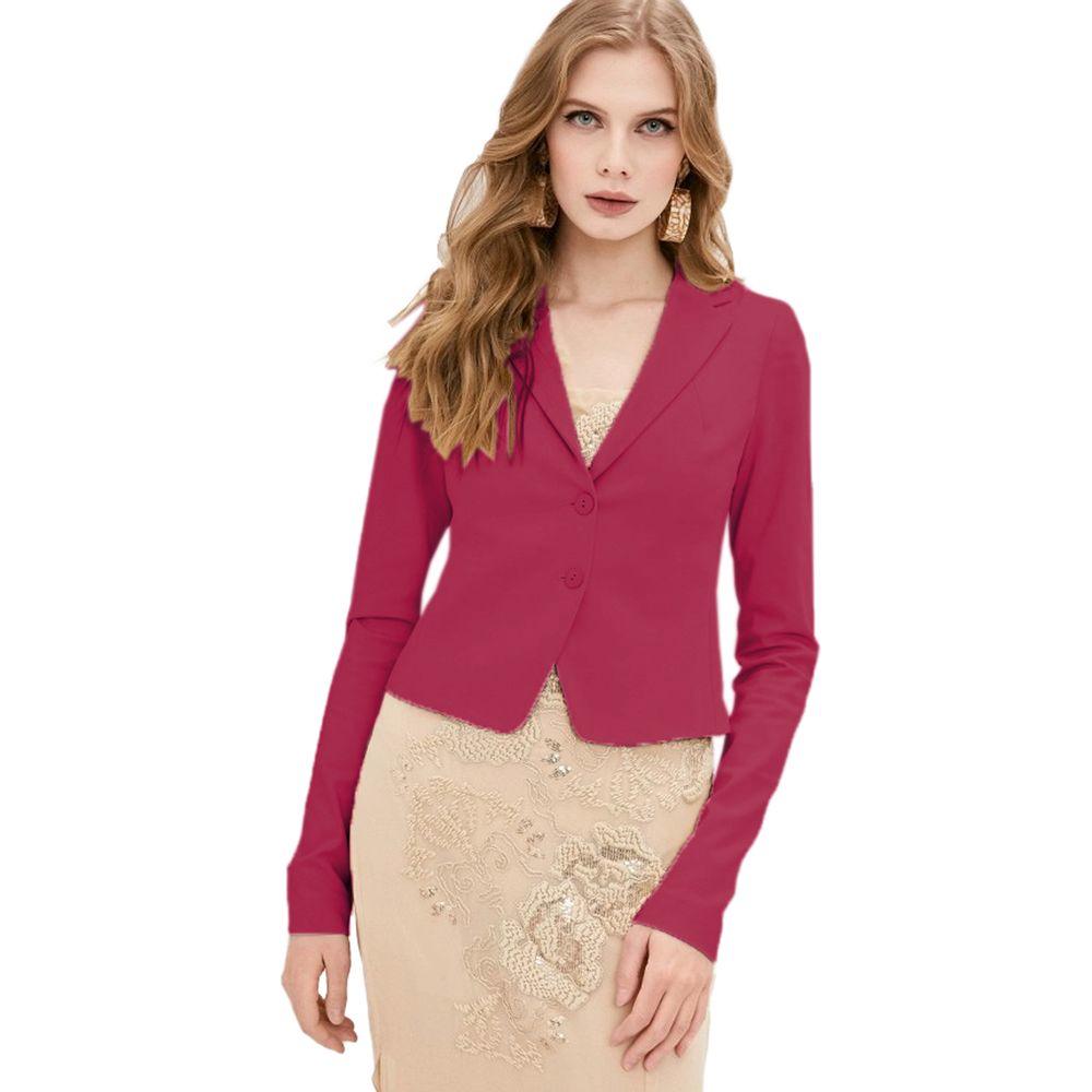 Patrizia Pepe Fuchsia Blazer Jacket - Arichezz.store