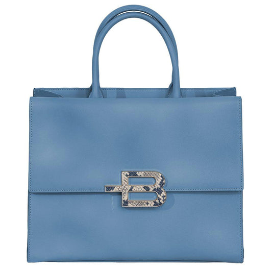 Baldinini Trend Chic Calfskin Handbag with Magnet Detail - Arichezz.store