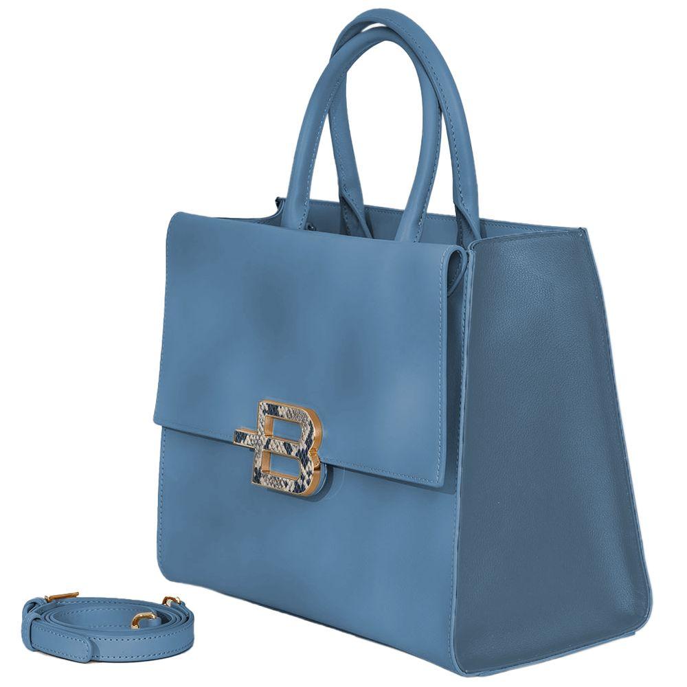 Baldinini Trend Chic Calfskin Handbag with Magnet Detail - Arichezz.store