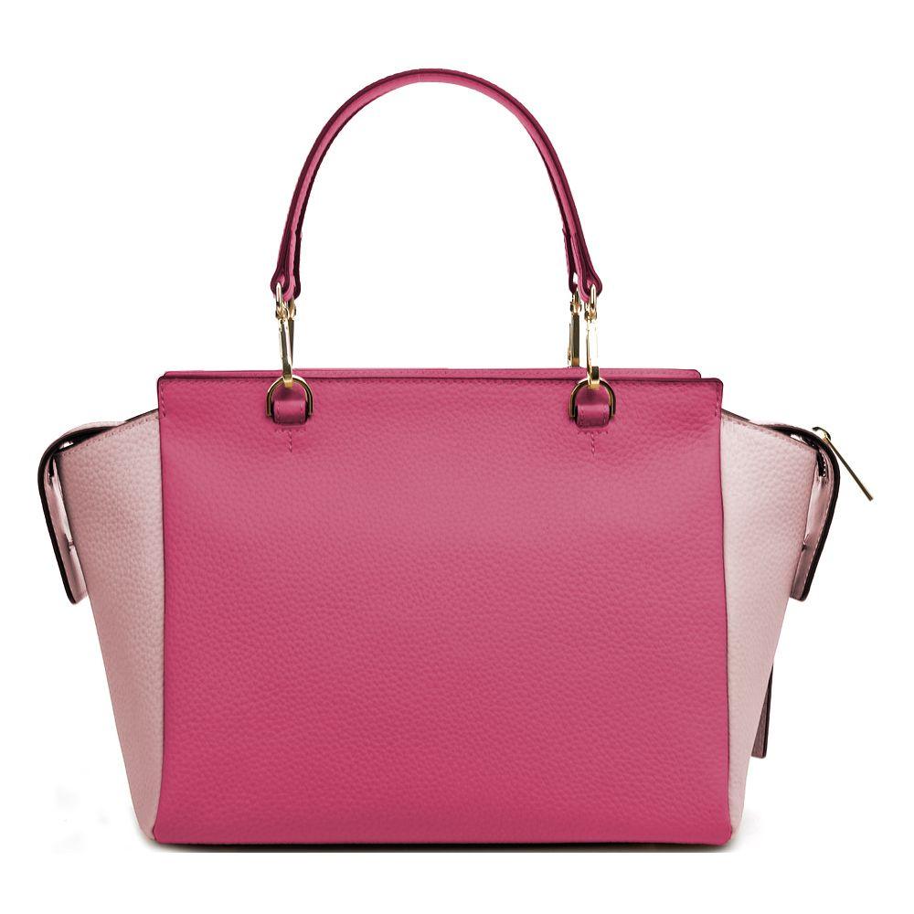 Baldinini Trend Elegant Fuchsia Textured Calfskin Handbag - Arichezz.store