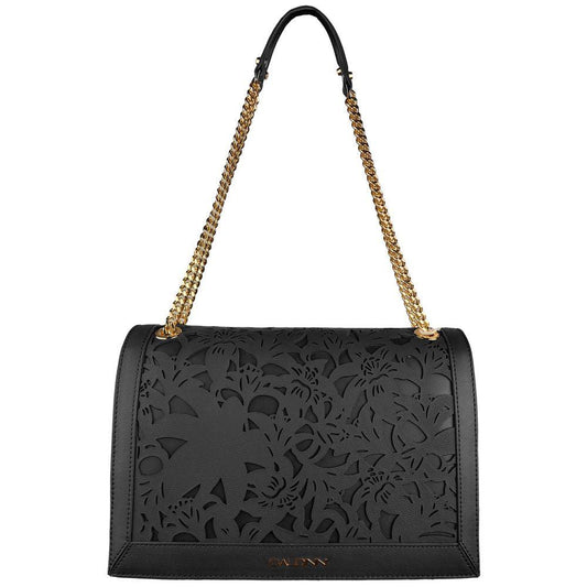 Baldinini Trend Elegant Floral Calfskin Shoulder Bag - Arichezz.store