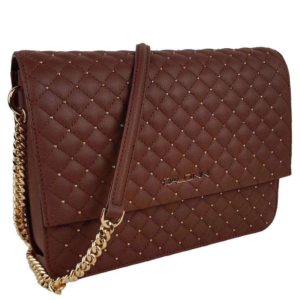 Baldinini Trend Chic Quilted Calfskin Shoulder Bag with Studs - Arichezz.store