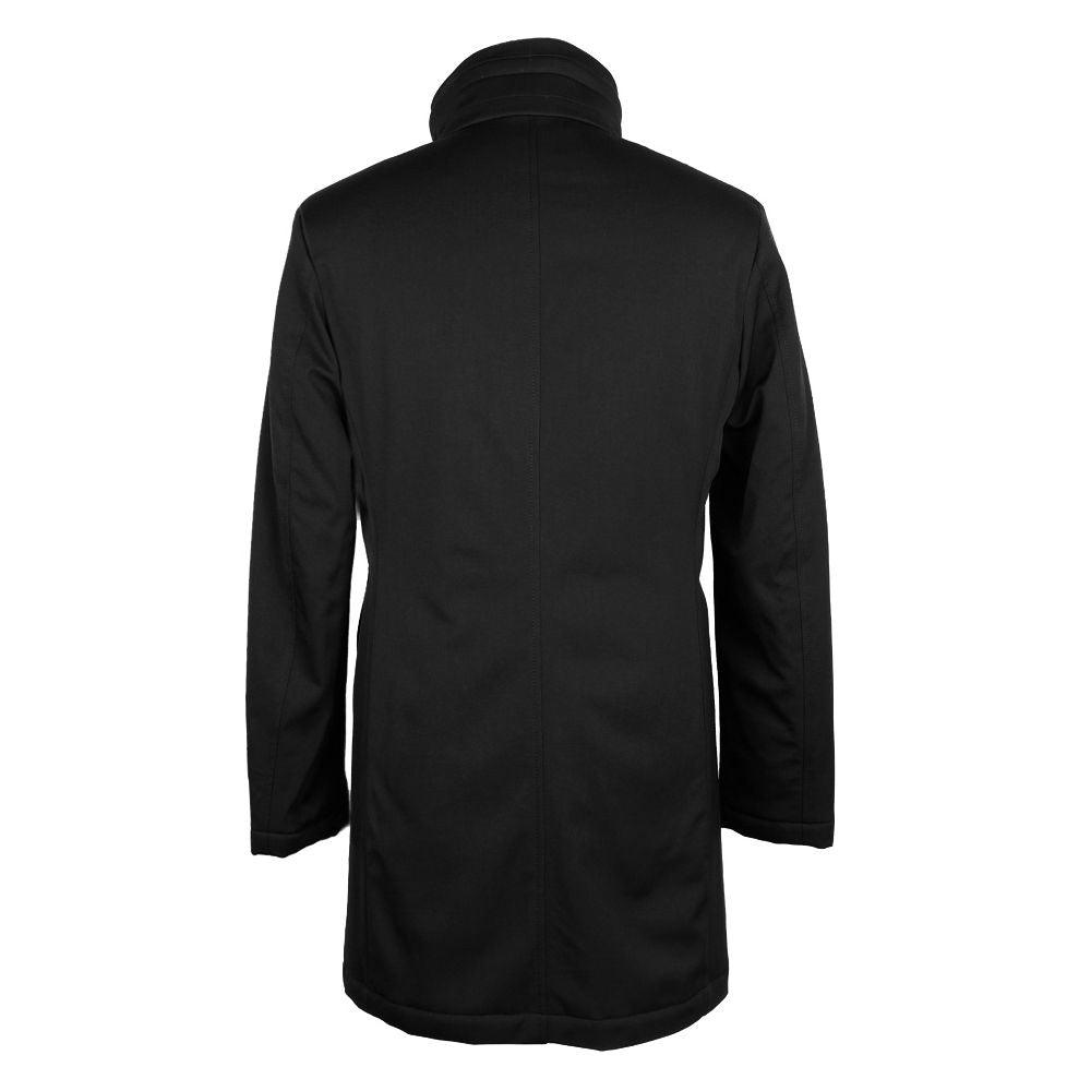 Made in Italy Elegant Virgin Wool Coat with Storm Protection - Arichezz.store