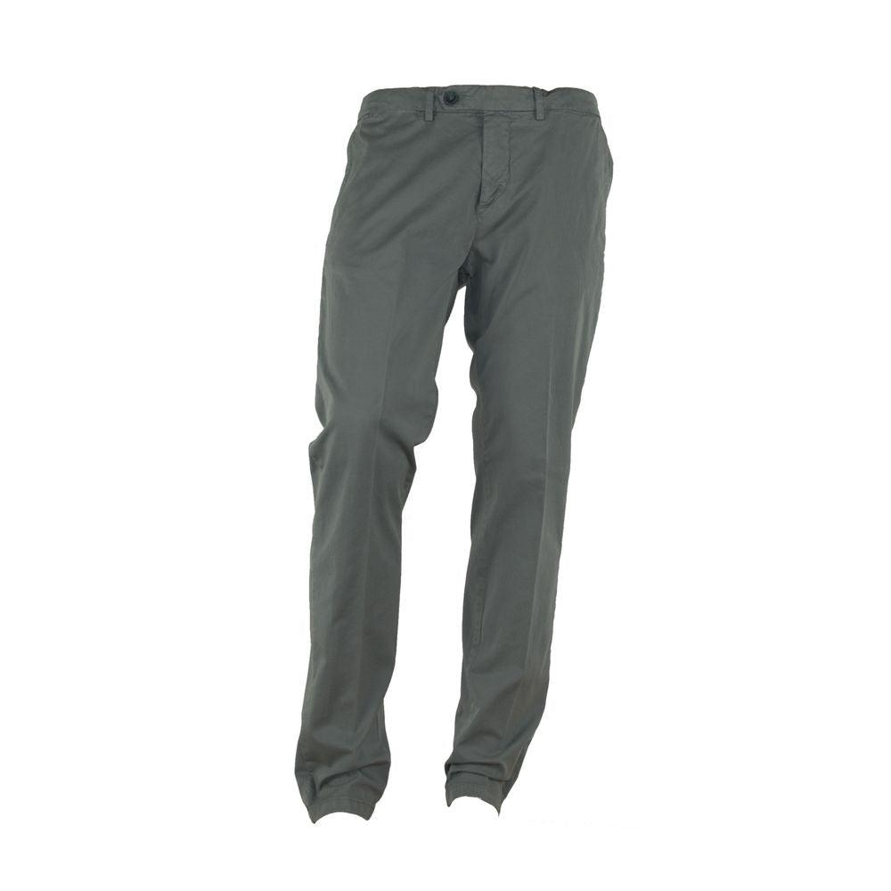 Made in Italy Elegant Summer Italian Cotton Trousers - Arichezz.store