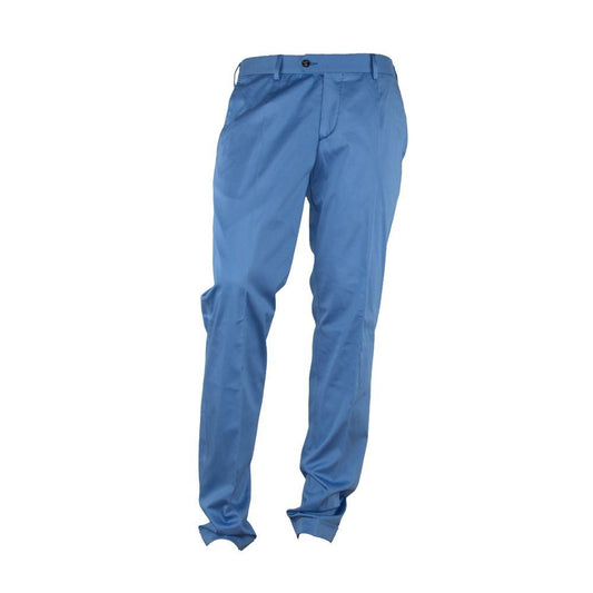 Made in Italy Elegant Light Blue Italian Summer Trousers - Arichezz.store