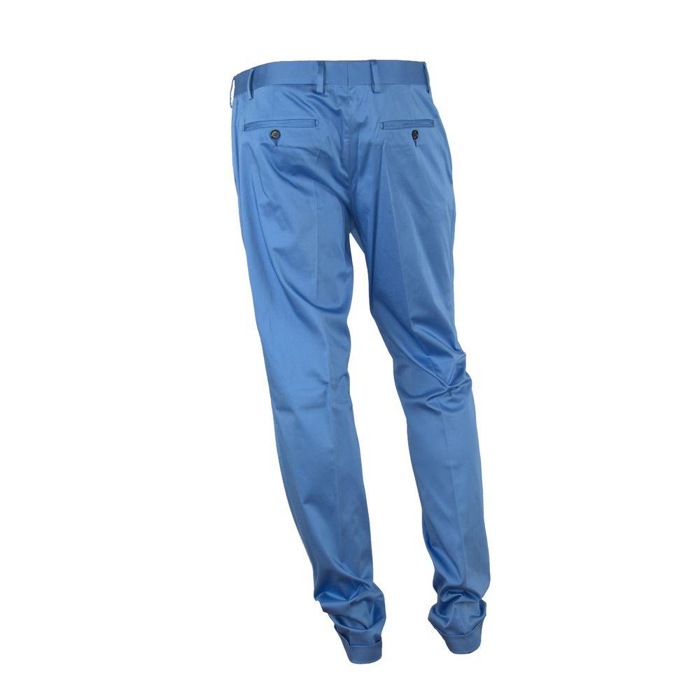 Made in Italy Elegant Light Blue Italian Summer Trousers - Arichezz.store