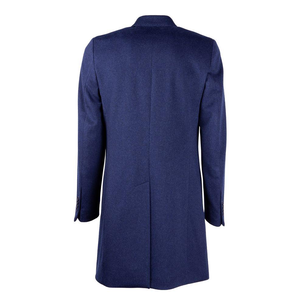 Made in Italy Blue Wool Men Jacket - Arichezz.store