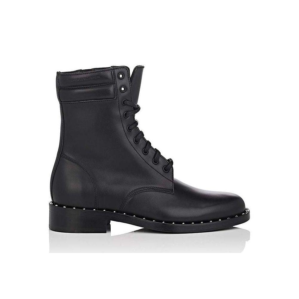 Off-White Studded Calfskin Lace-Up Ankle Boots - Arichezz.store