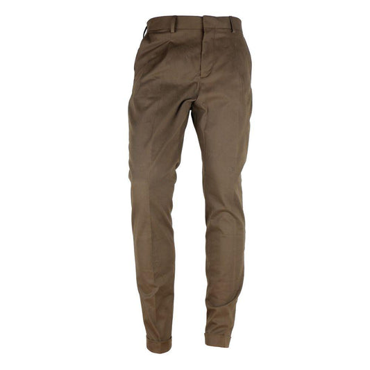 Made in Italy Brown Wool Men Trousers - Arichezz.store