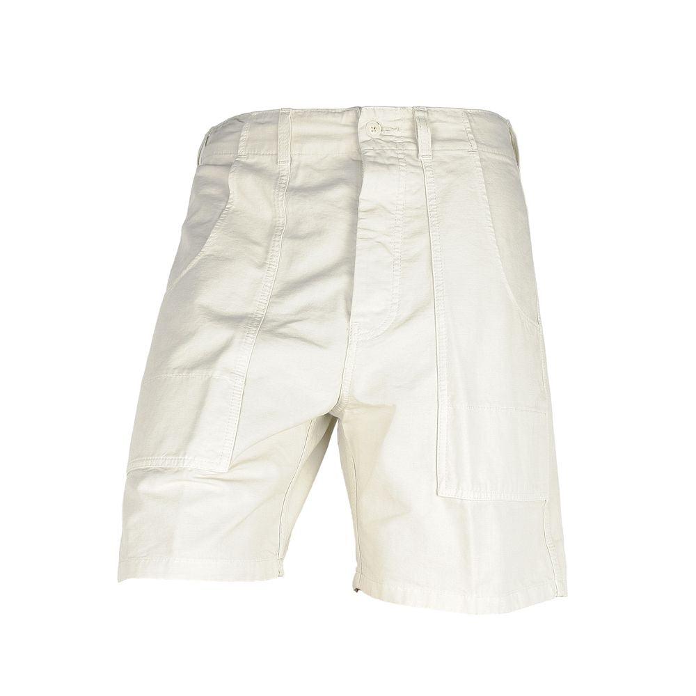 Don The Fuller White Cotton Men's Bermuda Shorts - Arichezz.store