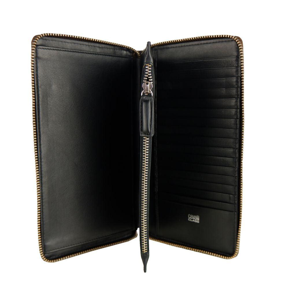 Cavalli Class Brown Leather Wallet - Arichezz.store