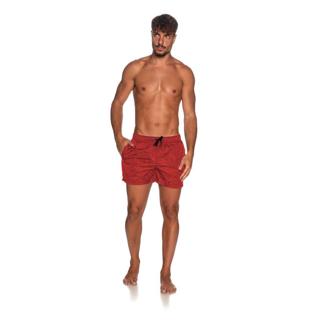 Refrigiwear Red Nylon Men Swimsuit - Arichezz.store