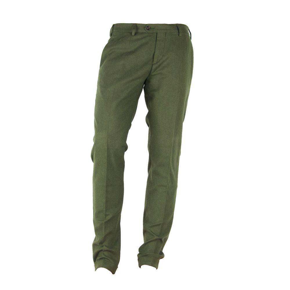 Made in Italy Elegant Winter Cotton Pants - Arichezz.store