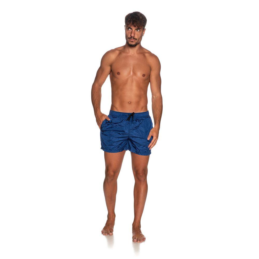 Refrigiwear Blue Nylon Men Swimsuit - Arichezz.store