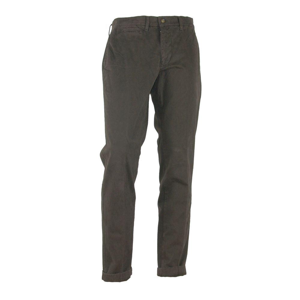 Made in Italy Elegant Brown Winter Trousers - Arichezz.store