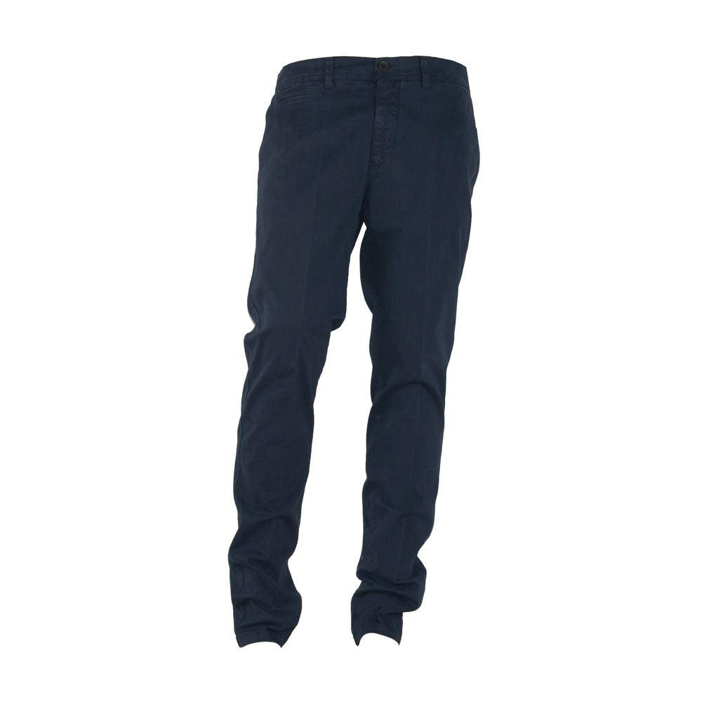 Made in Italy Elegant Blue Winter Trousers - Arichezz.store