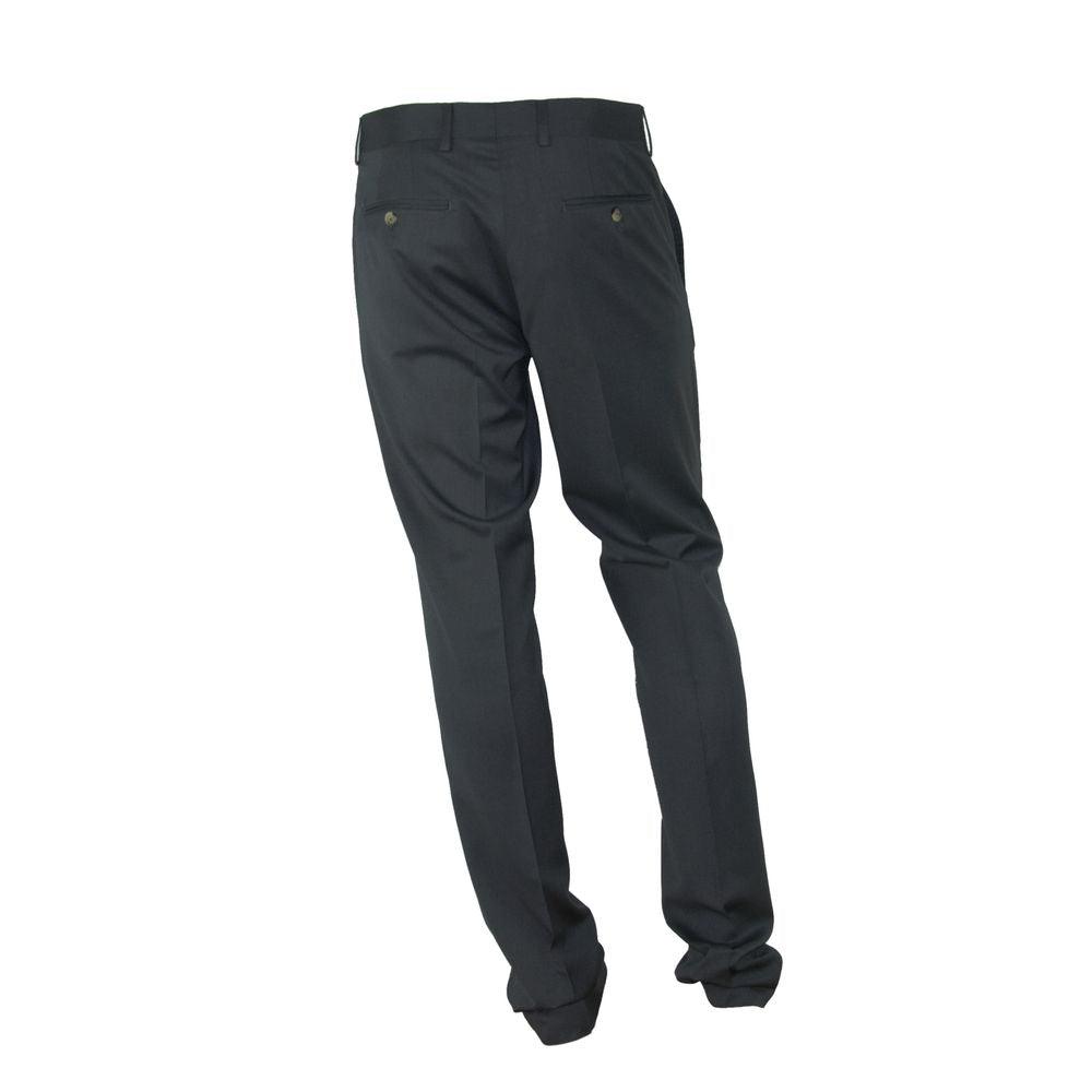 Made in Italy Elegant Italian Gray Trousers - Arichezz.store